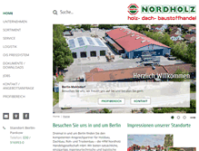 Tablet Screenshot of nordholz-berlin.de